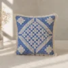 Almohada con encaje ju 50 × 50 cm – Azul