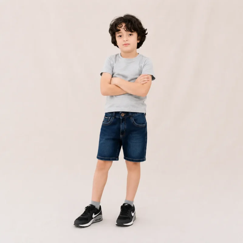 Bermuda jeans nene – Azul Oscuro