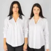 camisa-ml-cu-encaje-411-negro Camisa manga larga con cuello y encaje – Negro