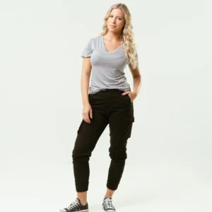Cargo jogger pants sarga – Negro
