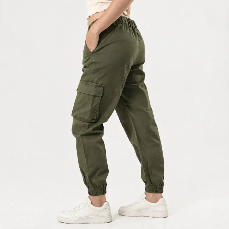 Cargo jogger pants sarga – Verde Musgo