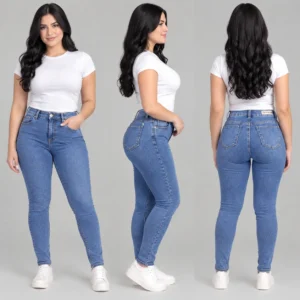 Jeans skinny nevado 3C – Azul
