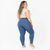 Leggings jeans moldeador plus size – Azul