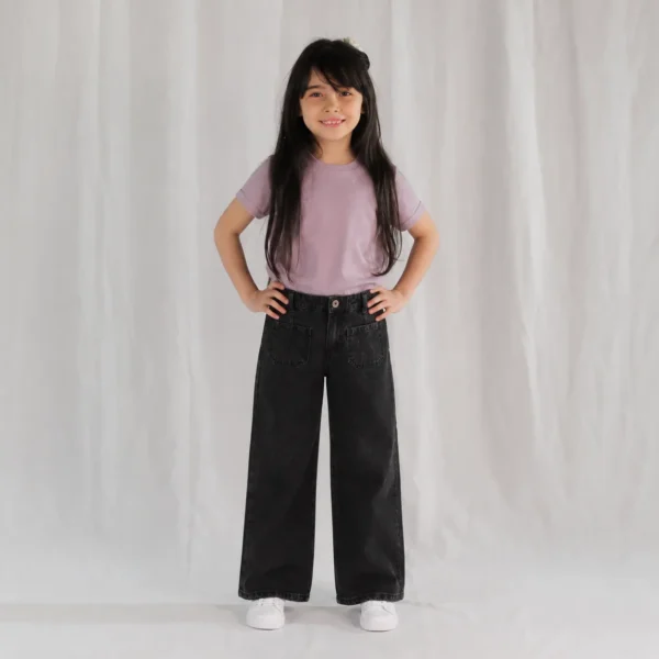 Pantalon jean wide leg