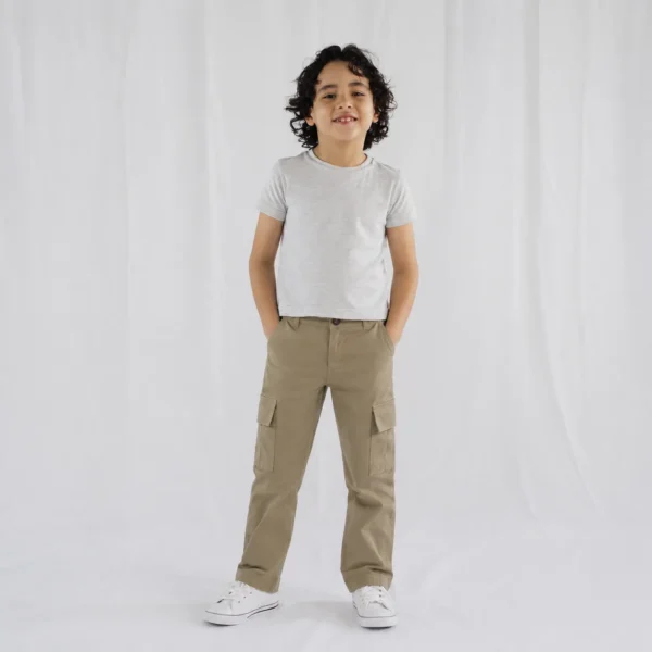 Pantalon sarga cargo