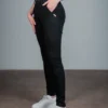 Pantalón sport chino cintura alta – Negro