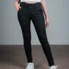 Pantalón sport chino cintura alta – Negro