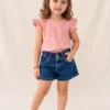 Short jeans baggy nena – Azul Oscuro