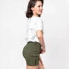 Short sarga cargo – Verde Musgo