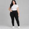 Skinny jeans negro plus size – Negro